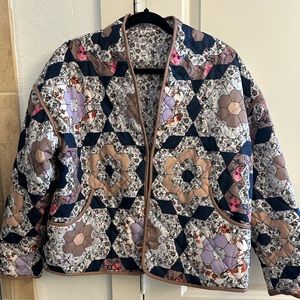 Quilted Printed Patchwork Jacket